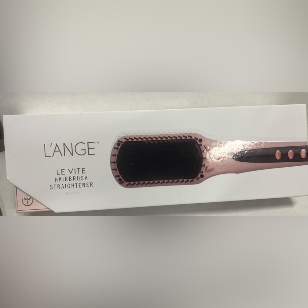 Hair brush straightener